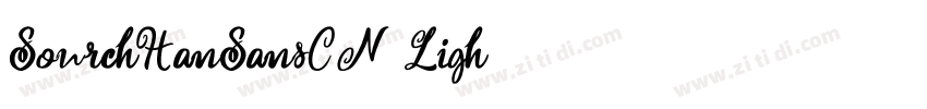 SourchHanSansCN Ligh字体转换